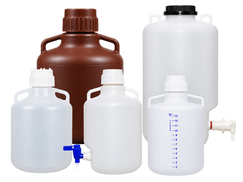 HDPE and PP laboratory carboys