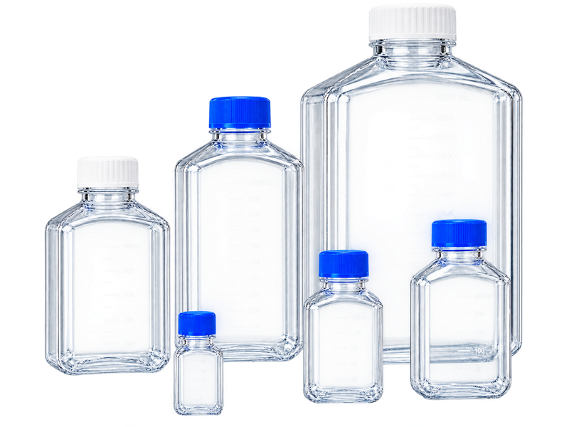 PET, PETG and polycarbonate media bottles