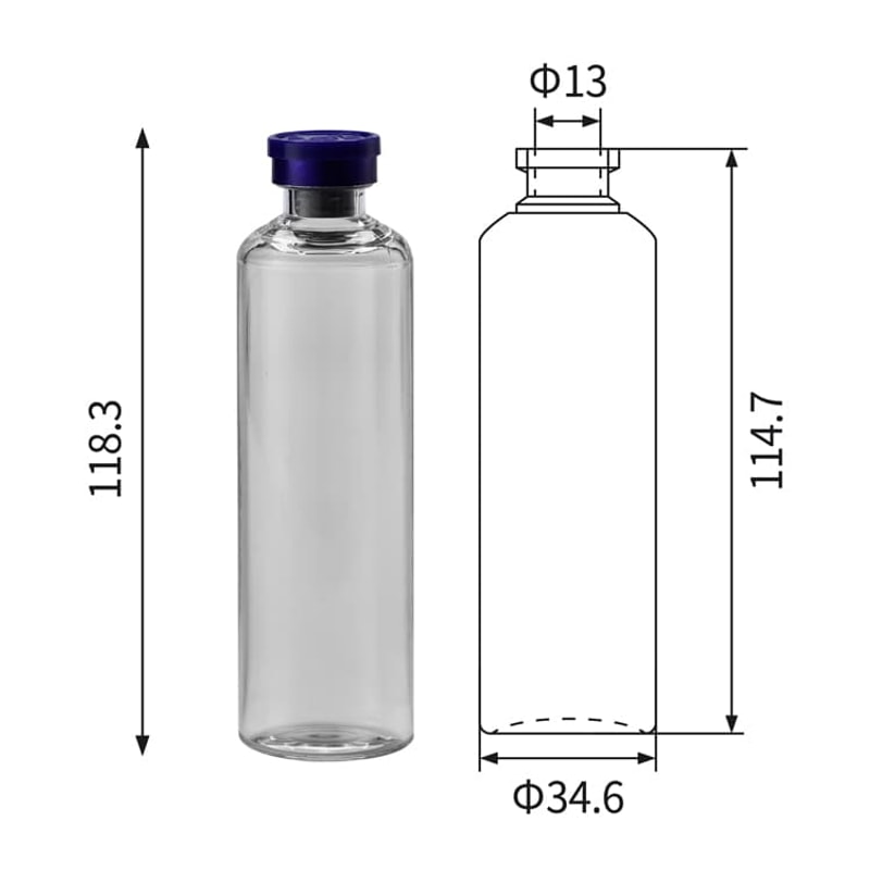 Empty PC Blood Culture Bottles — 70 mL / 2.36 oz — SKU 820153NA