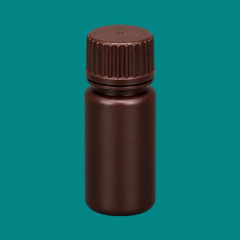 Amber HDPE Narrow-Mouth Bottles — 4 mL — SKU 82116A