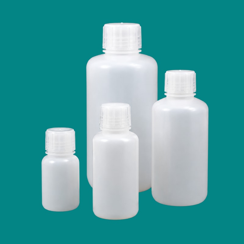 Narrow-Mouth Natural HDPE Bottles