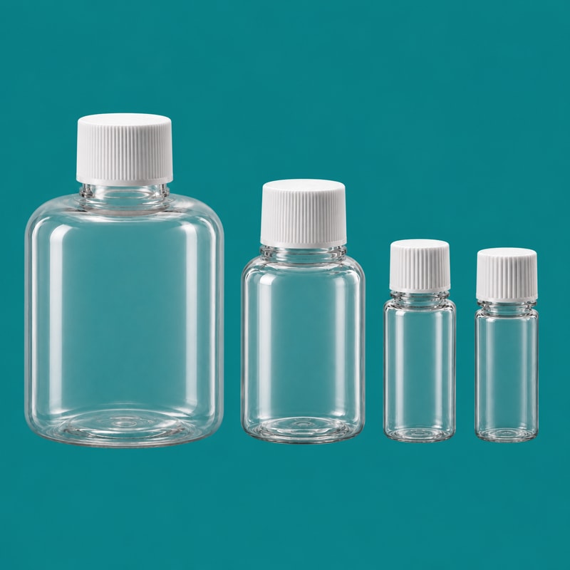 Empty PET Diagnostic Reagent Bottles
