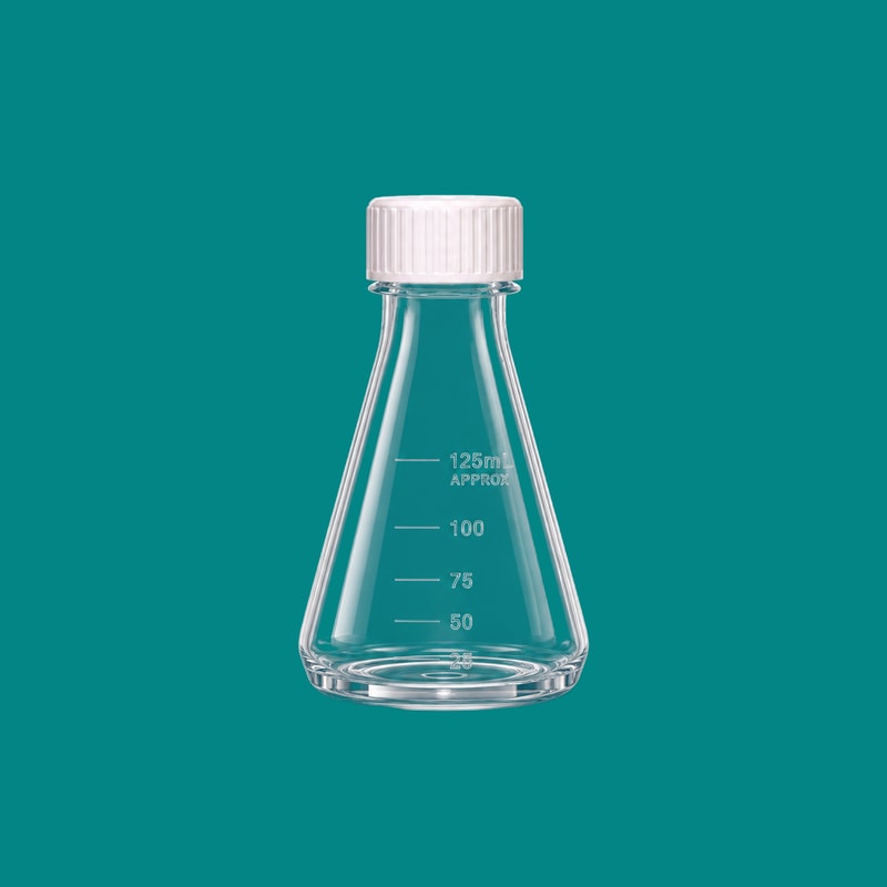 PC Erlenmeyer Culture Flasks — 125 mL — SKU 82079