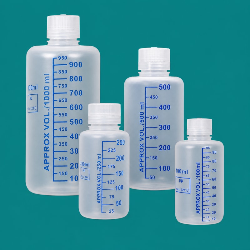 PP Graduated Narrow-Mouth Bottles