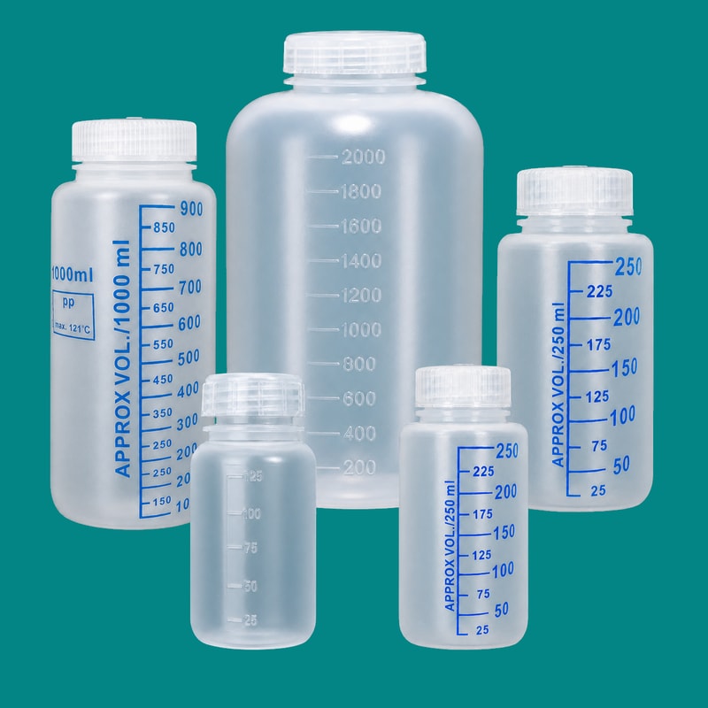 PP Graduated Wide-Mouth Bottles