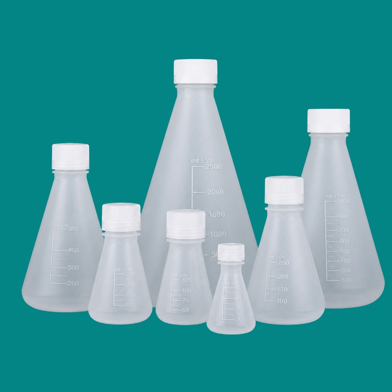 PP Narrow-Neck Erlenmeyer Flasks