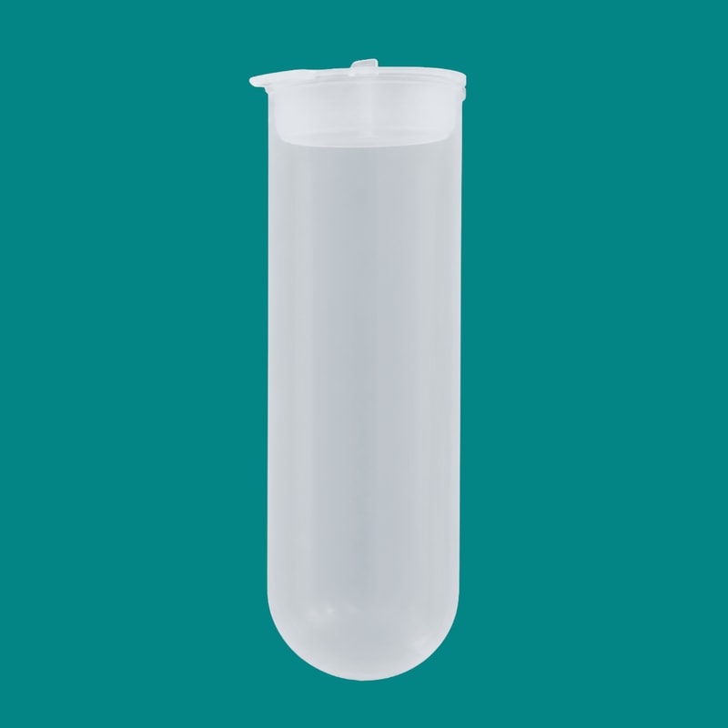 PP Hinged-Cap Round-Bottom Centrifuge Tubes — 150 mL — SKU 82427