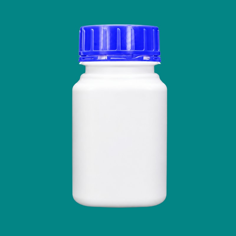 HDPE Square Powder Bottles — 450 mL — SKU 92091